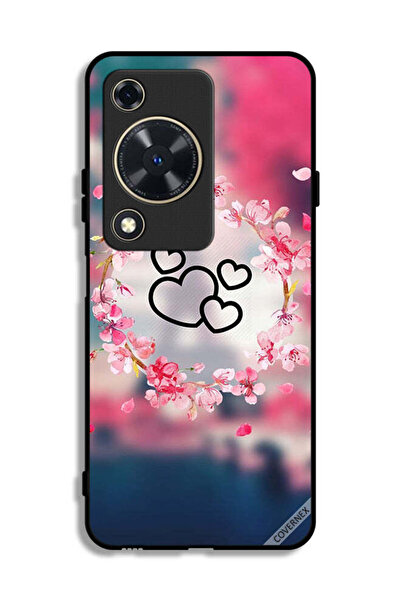 Covernex غطاء حماية لهاتف هواوي إنجوي 70 بتصميم قلوب ومشبك فني