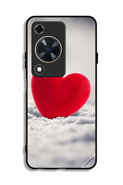 Covernex غطاء حماية لهاتف هواوي إنجوي 70 بتصميم قلب أحمر جميل