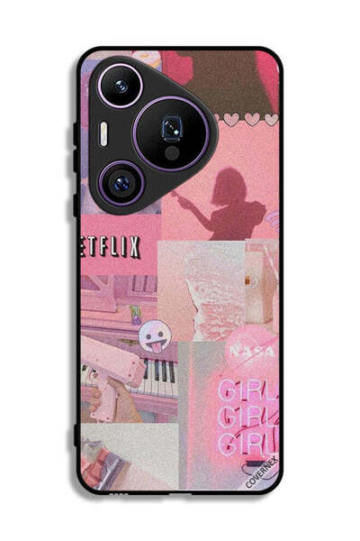 Covernex غطاء حماية لهاتف هواوي بيورا 70 برو - مشبك فني للبنات