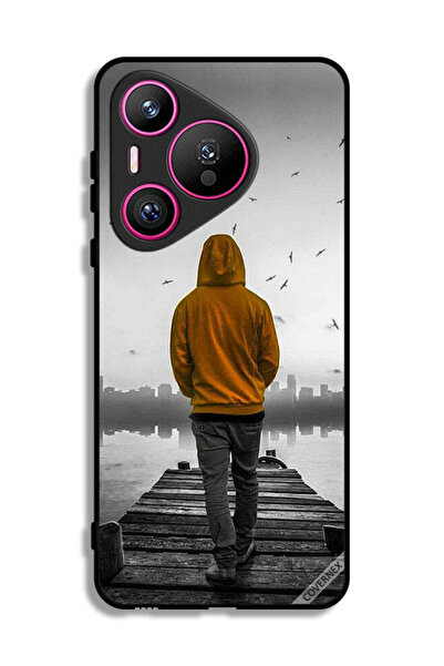 Covernex غطاء حماية لهاتف هواوي بيورا 70 - فتى حزين يمشي
