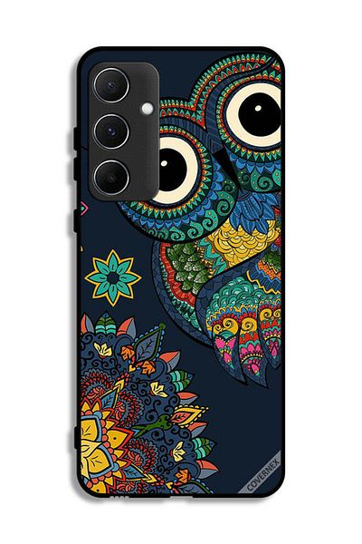 Covernex غطاء حماية لهاتف سامسونج جالاكسي A55 5G بنقشة بومة زهرية