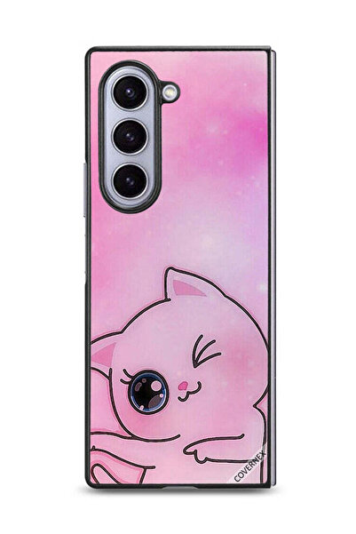 Covernex غطاء حماية لهاتف Samsung Galaxy Z Fold6 بتصميم Go This Way Kitten