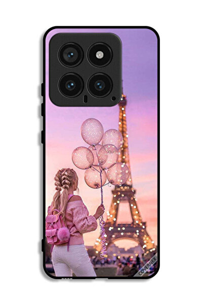Covernex غطاء حماية لهاتف شاومي 14 بطبعة فتاة تحمل بالونات