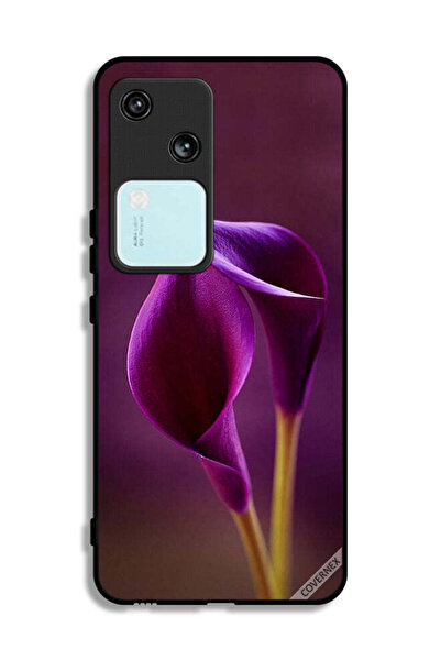 Covernex غطاء حماية لهاتف Vivo S18 5G بزهرتين جميلتين