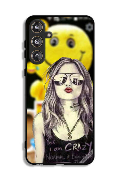 Covernex غطاء حماية لهاتف سامسونج جالاكسي M55 5G، نعم أنا مجنون، العادي ممل