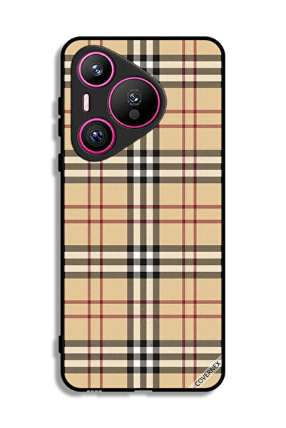 Covernex غطاء حماية لهاتف هواوي بيورا 70 بنمط خطوط على القماش