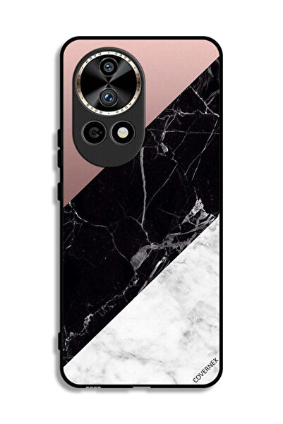 Covernex غطاء حماية لهاتف هواوي نوفا 12 برو 5G بنمط مزيج من الرخام والبساطة