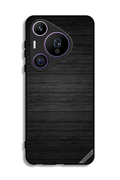 Covernex غطاء حماية لهاتف هواوي بيورا 70 برو بنمط خشبي داكن