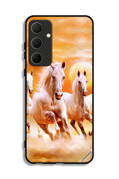 Covernex غطاء حماية لهاتف سامسونج جالاكسي A35 5G - خيول تركض
