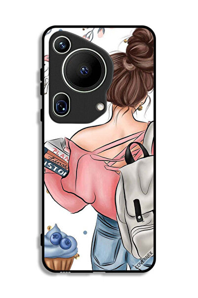 Covernex غطاء حماية فائق لهاتف هواوي بيورا 70 بتصميم كتاب "يد فتاة"