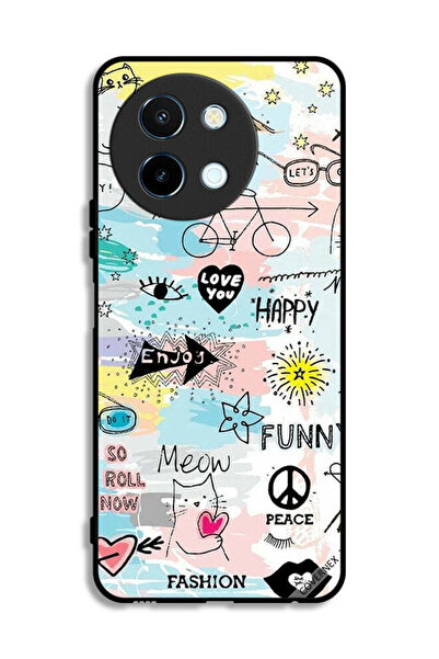 Covernex غطاء حماية لهاتف Vivo Y38 5G بتصميم دودل مياو إنجوي