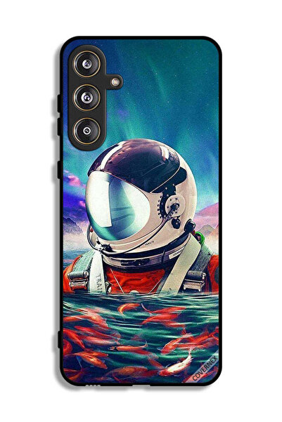 Covernex غطاء حماية لهاتف سامسونج جالاكسي F55 5G، رائد فضاء في بحر الأسماك