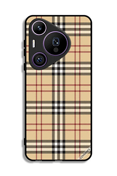 Covernex غطاء حماية لهاتف هواوي بيورا 70 برو بنمط خطوط على القماش