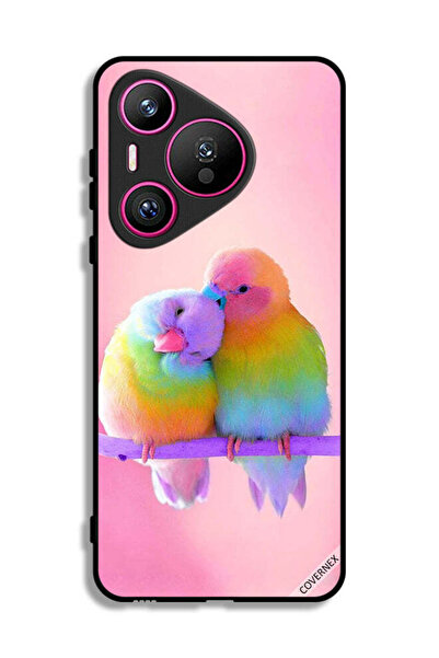 Covernex غطاء حماية لهاتف هواوي بيورا 70 بنقشة طيور لطيفة