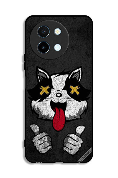 Covernex غطاء حماية لهاتف Vivo Y38 5G بتصميم قطة مارشميلو