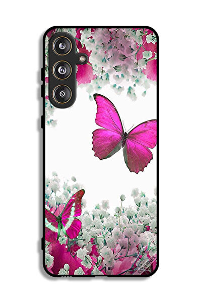 Covernex غطاء حماية لهاتف سامسونج جالاكسي F55 5G برسومات فراشات جميلة وورود ص...