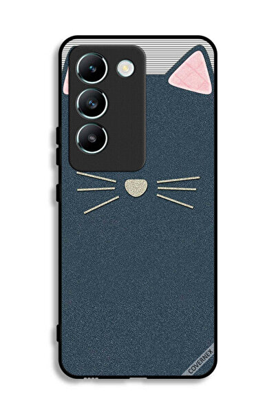 Covernex غطاء حماية لهاتف Vivo V30 Lite 4G بنقشة جلد قطة فنية