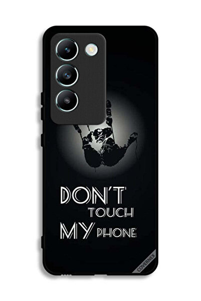 Covernex غطاء حماية لهاتف Vivo V30 Lite 4G مطبوع عليه عبارة "لا تلمس هاتفي با...