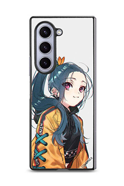 Covernex غطاء حماية لهاتف سامسونج جالكسي زد فولد 6 بطبعة فتاة لطيفة تشعر بالبرد