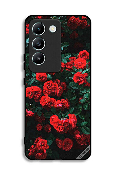 Covernex غطاء حماية لهاتف فيفو V30 لايت 4G بطبعة حديقة الورود