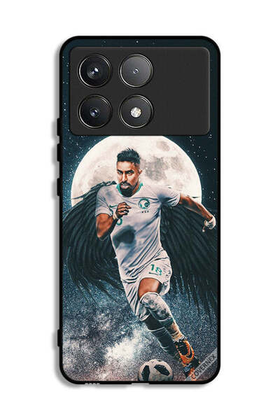 Covernex غطاء حماية لهاتف شاومي ريدمي كيه 70 - سالم الدوسري يحمل كرة قدم