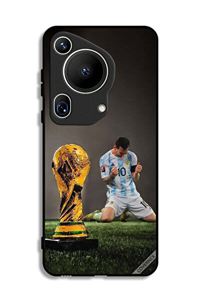 Covernex غطاء حماية هواوي بيورا 70 ألترا بتصميم ليو ميسي وكأس الفيفا