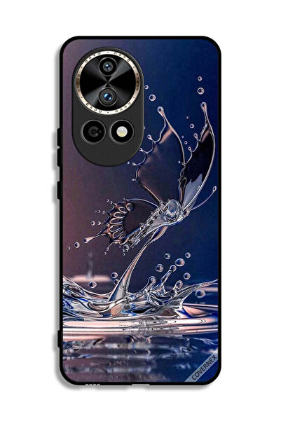 Covernex غطاء حماية لهاتف هواوي نوفا 12 ألترا 5G بتصميم قطرات الماء والفراشة
