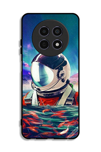 Covernex غطاء حماية لهاتف Realme 12x 5G بتصميم رائد فضاء في بحر الأسماك