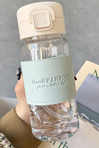 MAVIGOK زجاجة مياه بلاستيكية سعة 500 مل مع مصاصة (مناسبة للطلاب المحمولة المق...