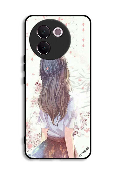 Covernex غطاء حماية لهاتف Vivo V30e 5G بطبعة فتاة لطيفة في تفكير عميق