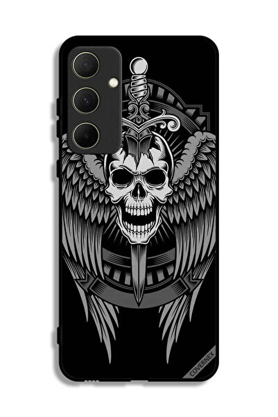 Covernex غطاء حماية لهاتف سامسونج جالاكسي A35 5G بتصميم جمجمة وأجنحة نسر