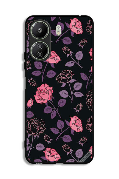 Covernex غطاء حماية لهاتف شاومي ريدمي 13 سي - ورود قوطية باستيل