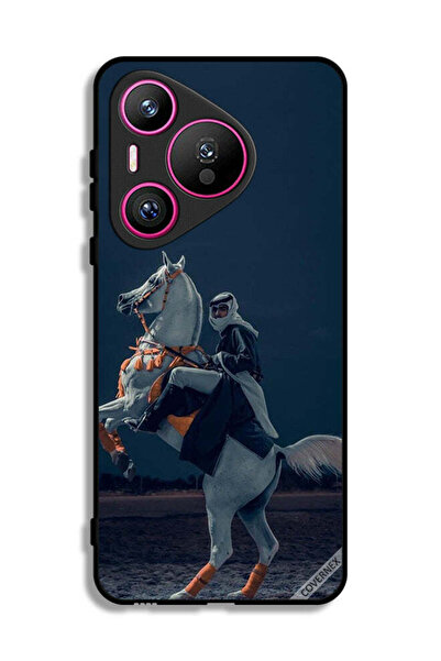 Covernex غطاء حماية لهاتف هواوي بيورا 70 - شاب على حصان