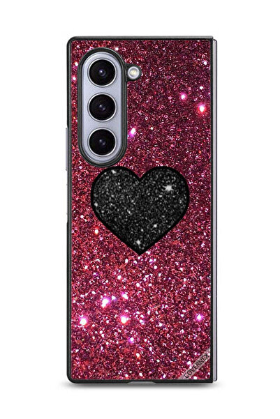 Covernex غطاء حماية لهاتف سامسونج جالاكسي زد فولد 6 بتصميم قلب لامع