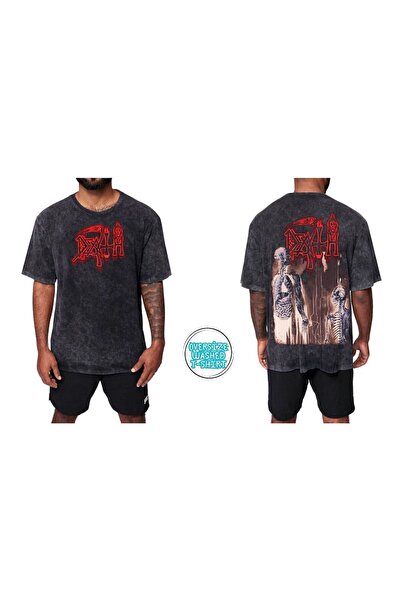 Death Yıkamalı Over Size Tişört