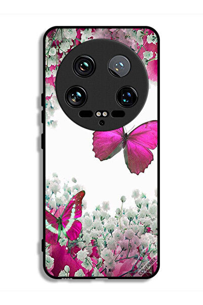 Covernex غطاء حماية فائق لهاتف شاومي 14 برسومات فراشات جميلة وورود صغيرة