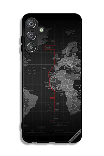 Covernex غطاء حماية لهاتف سامسونج جالاكسي M15 5G بتصميم خريطة العالم