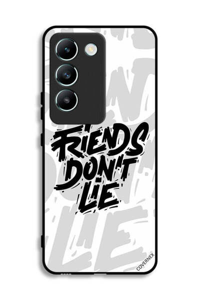 Covernex غطاء حماية لهاتف Vivo Y100 4G بطبعة "أصدقاء الخط لا يكذبون"