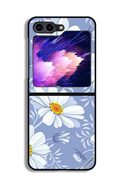 Covernex غطاء حماية لهاتف سامسونج جالاكسي زد فليب 6 - زهور متفتحة