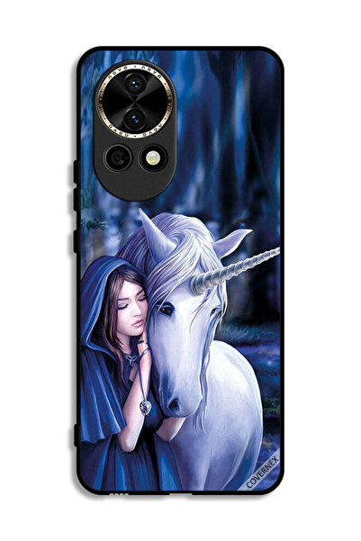 Covernex غطاء حماية لهاتف هواوي نوفا 12 5G بطبعة فتاة وحيد القرن