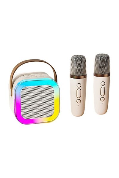OEM Set 2 karaoke microphones with portable speaker, Wireless, MP3 Player, MicroSD card, Bluetooth 5.0