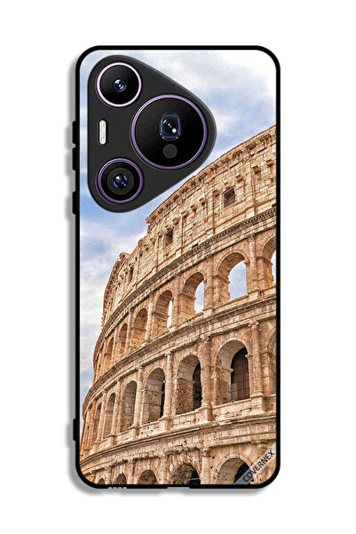 Covernex غطاء حماية لهاتف هواوي بيورا 70 برو بتصميم مبنى عتيق