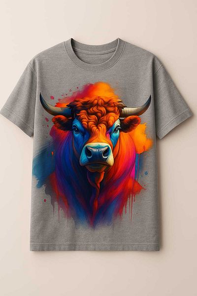 Sende Yakala Bull Printed Oversize Thisirt
