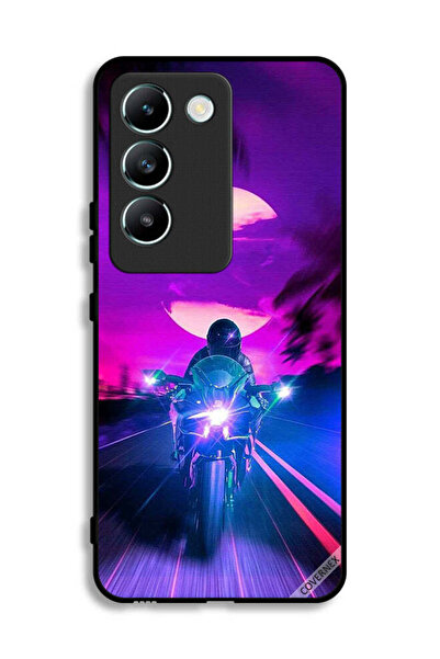 Covernex غطاء حماية لهاتف Vivo V30 Lite 4G بخلفية رجل على دراجة