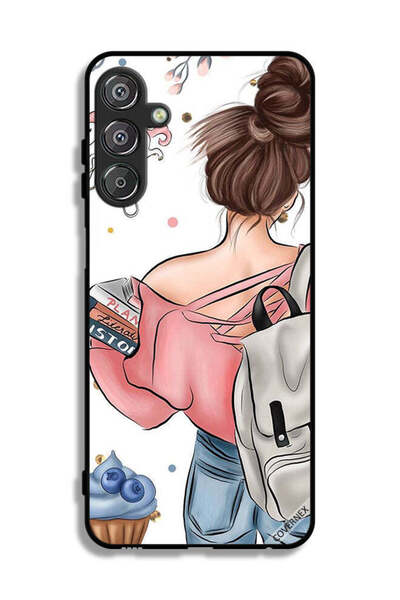 Covernex غطاء حماية لهاتف سامسونج جالاكسي M15 5G بتصميم كتب وفن يد فتاة