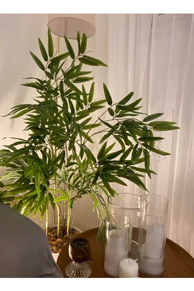 co arma Artificial bamboo tree that mimics real bamboo with a natural texture, 125 cm