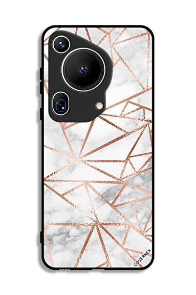 Covernex غطاء حماية لهاتف هواوي بيورا 70 ألترا بنمط رخامي وورق جدران