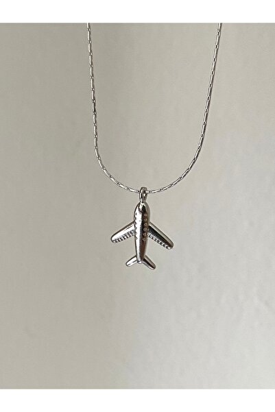 Fiamoss Minimal Uçak Charm Kolye