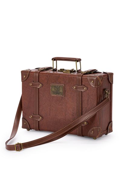 LİMRA Limra Classic Leather 2-Piece Cabin Luggage Set, Small, 13/20 Inch.