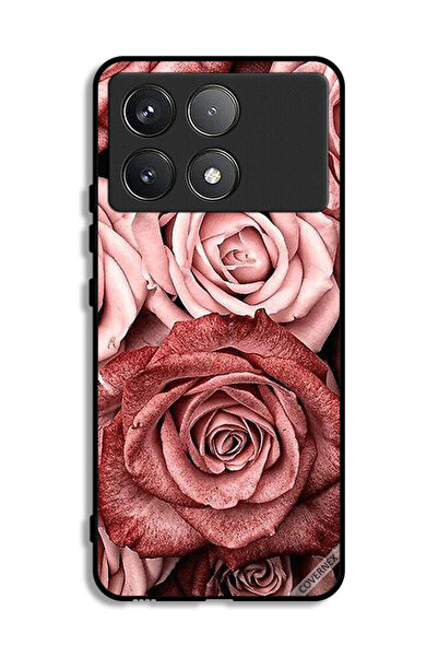 Covernex Xiaomi Poco F6 Pro Protective Case Cover Peach Flowers